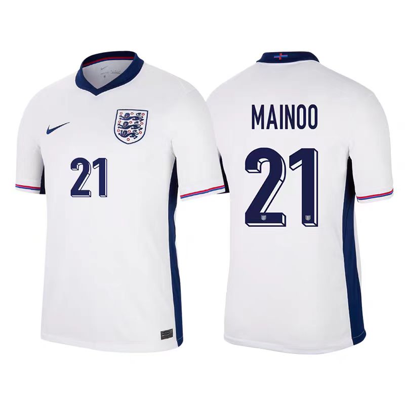   England 24/25 Player Home Euro Patch Jersey