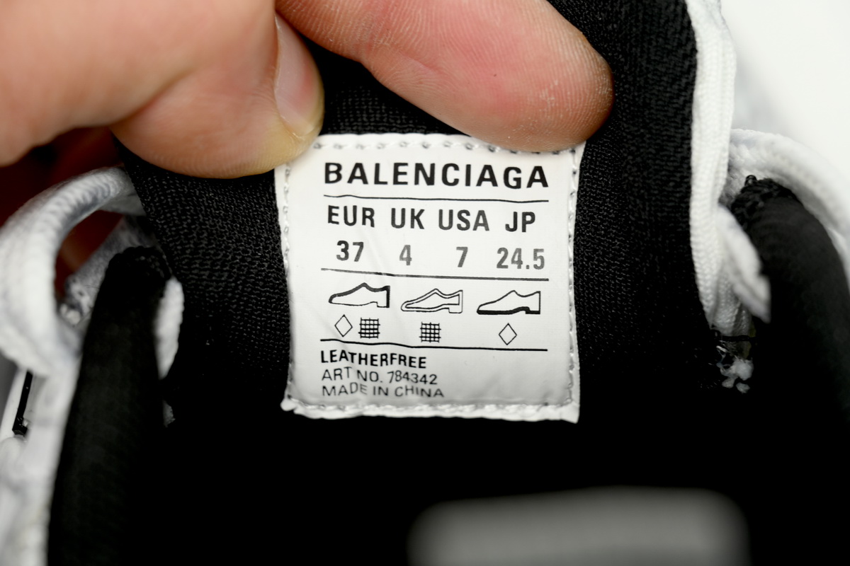 Balenciaga 10XL Sneaker  White and Black 784342 W2MV2 9110