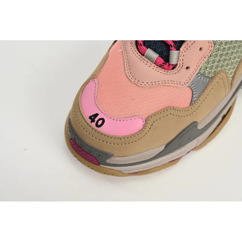 Pkgod Balenciaga Triple S Grey Pink  490672 W09O5 1036 