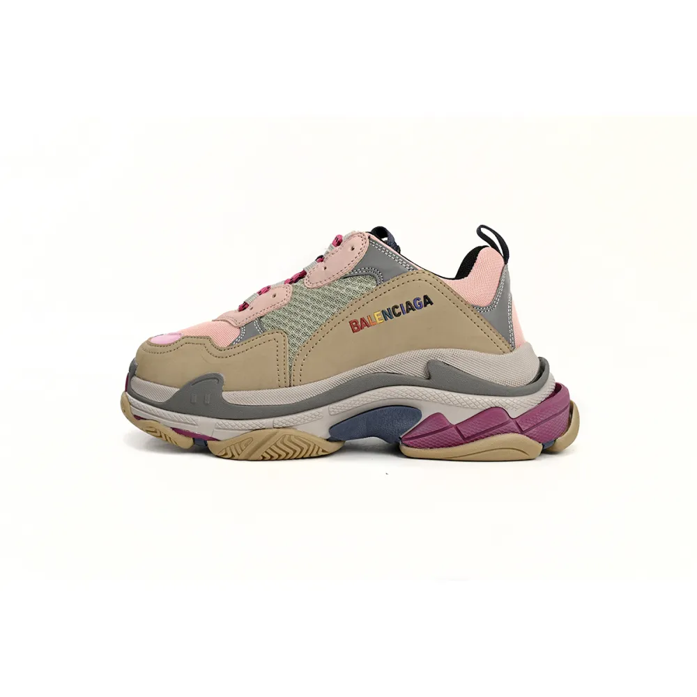 Pkgod Balenciaga Triple S Grey Pink  490672 W09O5 1036 