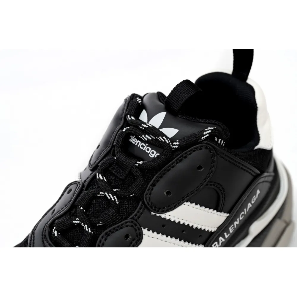 Pkgod  adidas x Balenciaga Triple S Black And White Bars 712764 W2ZB2 1090