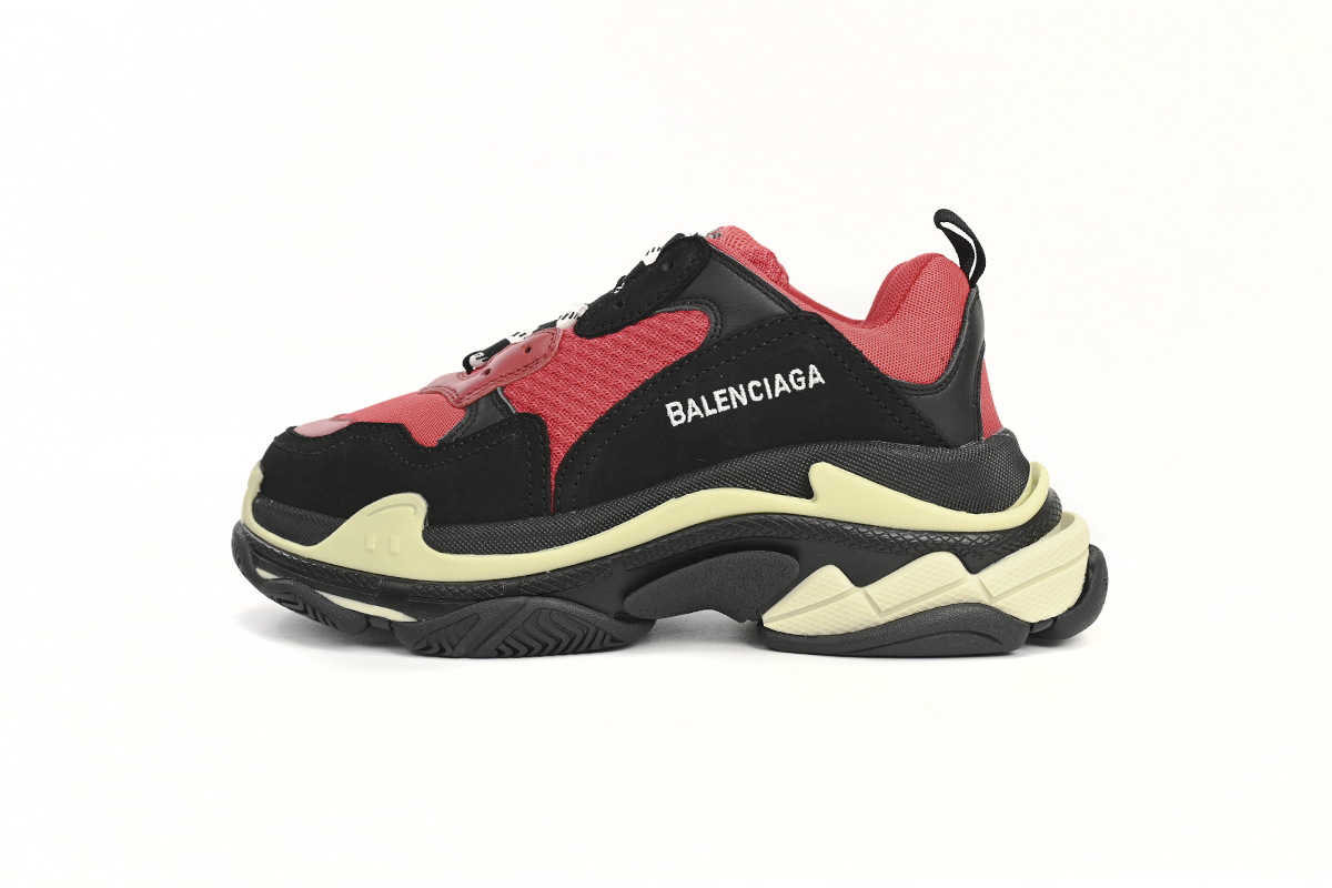     Balenciaga Triple S Black Red Grey 483513 W06E1 1006