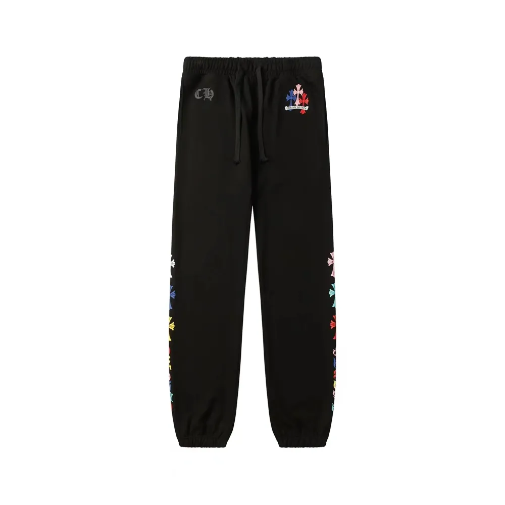 Top Chrome Hearts Multi Color Cross Hoodie Suit 