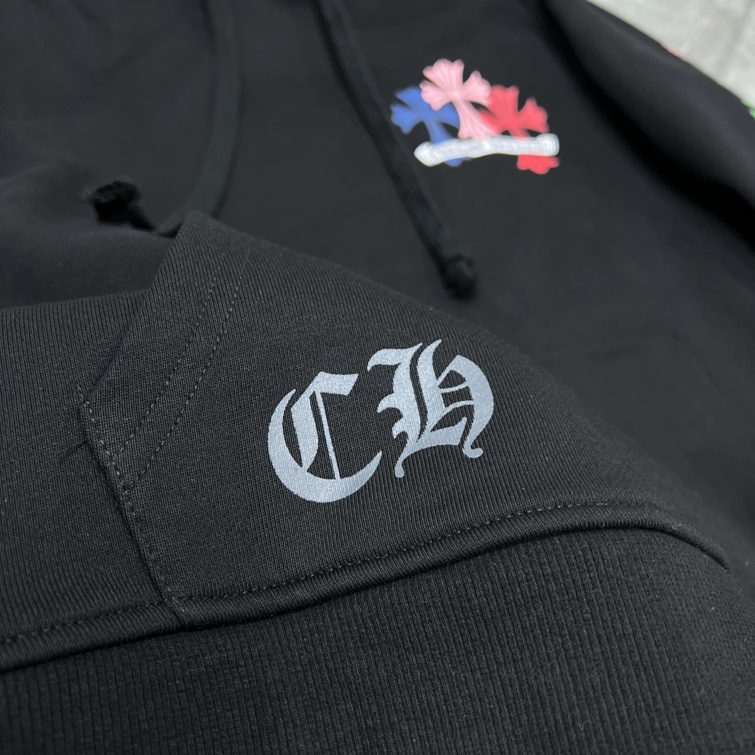 Top Chrome Hearts Multi Color Cross Hoodie Suit 