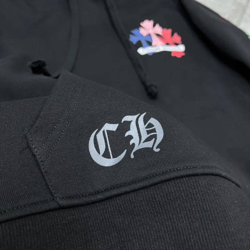 Top Chrome Hearts Multi Color Cross Hoodie Suit 