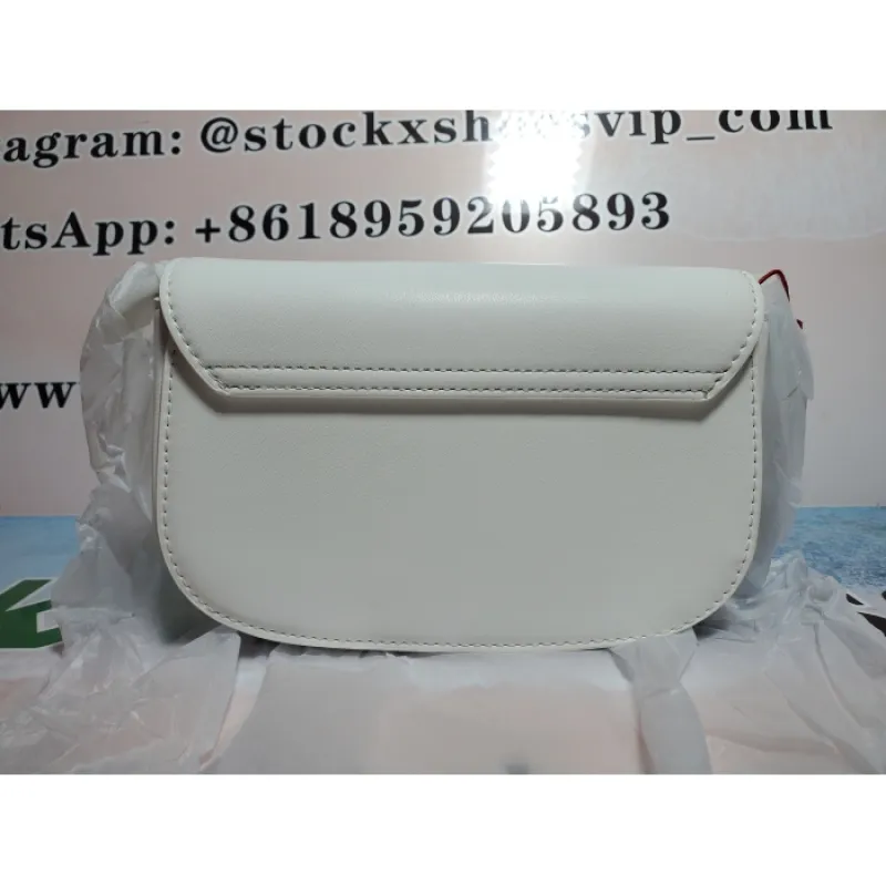 Top Quality Diesel 1DR Shoulder Bag Nappa Leather White