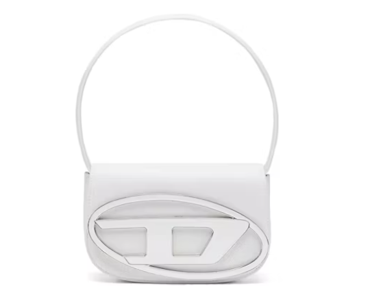 Top Quality Diesel 1DR Shoulder Bag Nappa Leather White