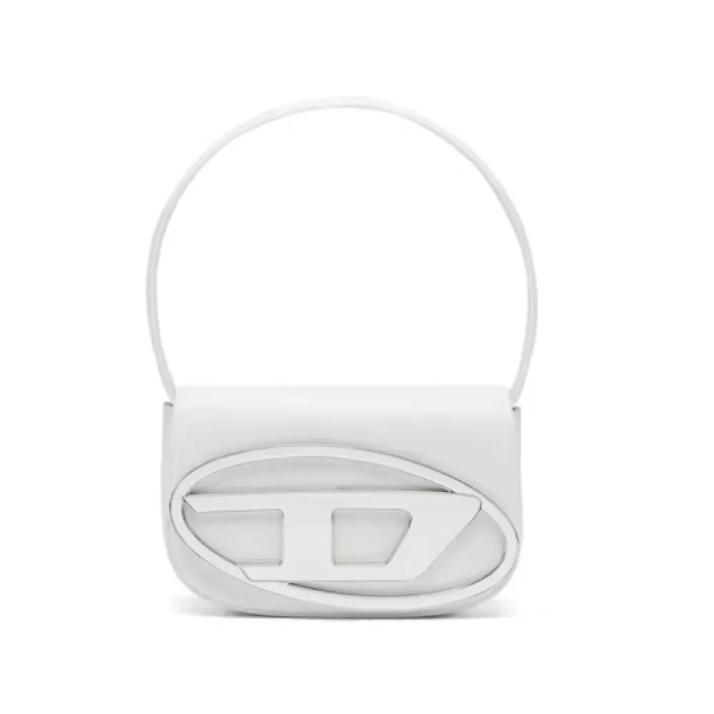 Top Quality Diesel 1DR Shoulder Bag Nappa Leather White