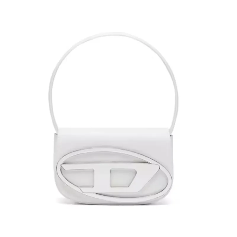 Top Quality Diesel 1DR Shoulder Bag Nappa Leather White