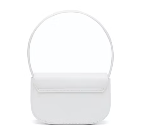 Top Quality Diesel 1DR Shoulder Bag Nappa Leather White