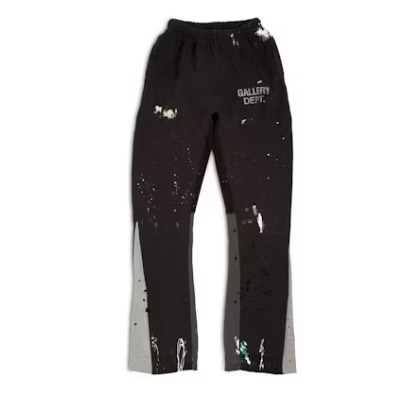 Top Quality GALLERY DEPT Pants Flare Sweat Pants Washed Black
