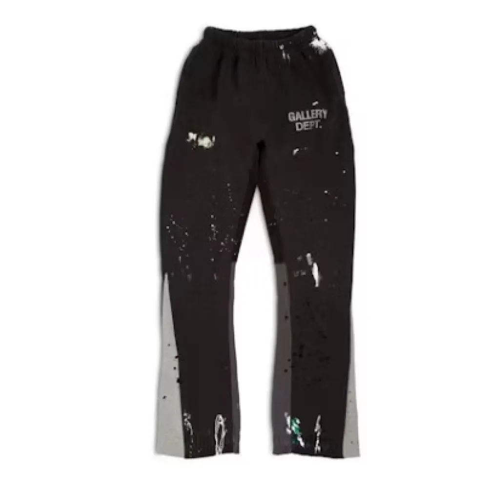 Top Quality GALLERY DEPT Pants Flare Sweat Pants Washed Black