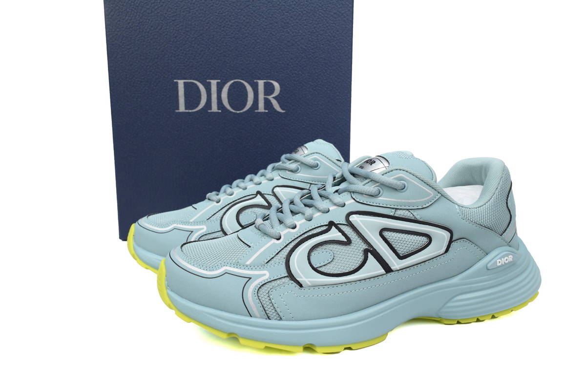  Dior Light Grey B30 Sneakers New Blue  3SN27ZIR-16536