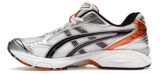     ASICS Gel-Kayano 14 White Piquant Orange
