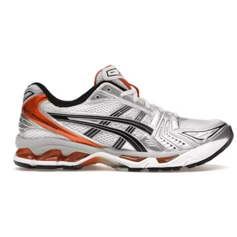 【Flash Sale $30 OFF】 ASICS Gel-Kayano 14 White Piquant Orange