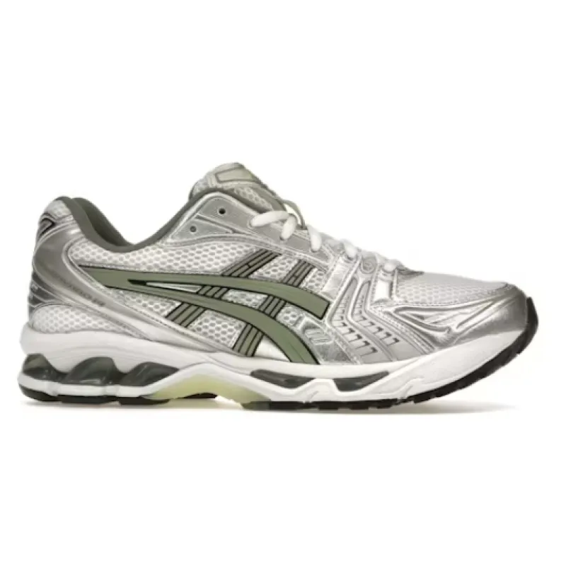  ASICS Gel-Kayano 14 White Pure Silver Slate Grey Sage
