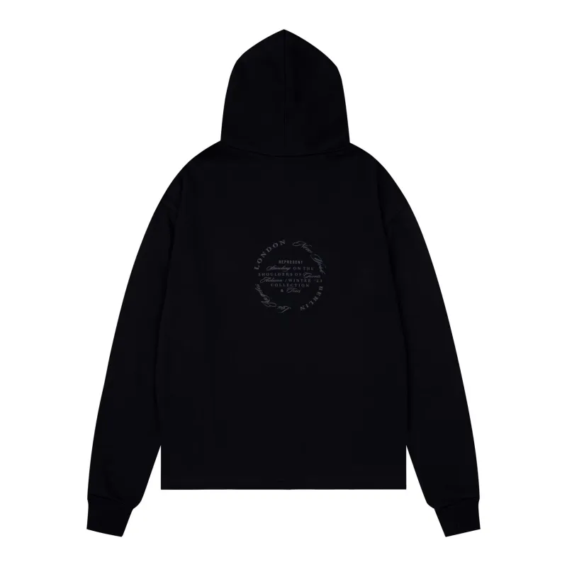 Top Quality Represent Owners Club Hoodie Black 