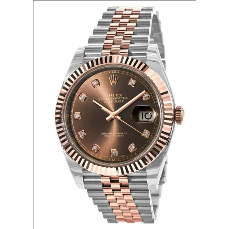 ROLEX Datejust 41 Steel and Everose Gold Watch M126331-0004