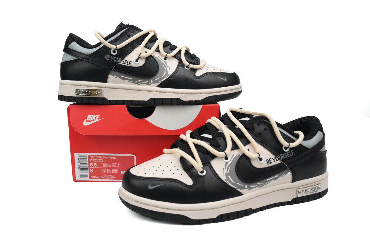    Nike Dunk Low Black White DD1391-100 