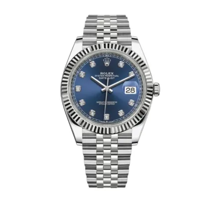ROLEX Datejust 41 Blue Diamond Dial Men's Watch M126334-0016 01