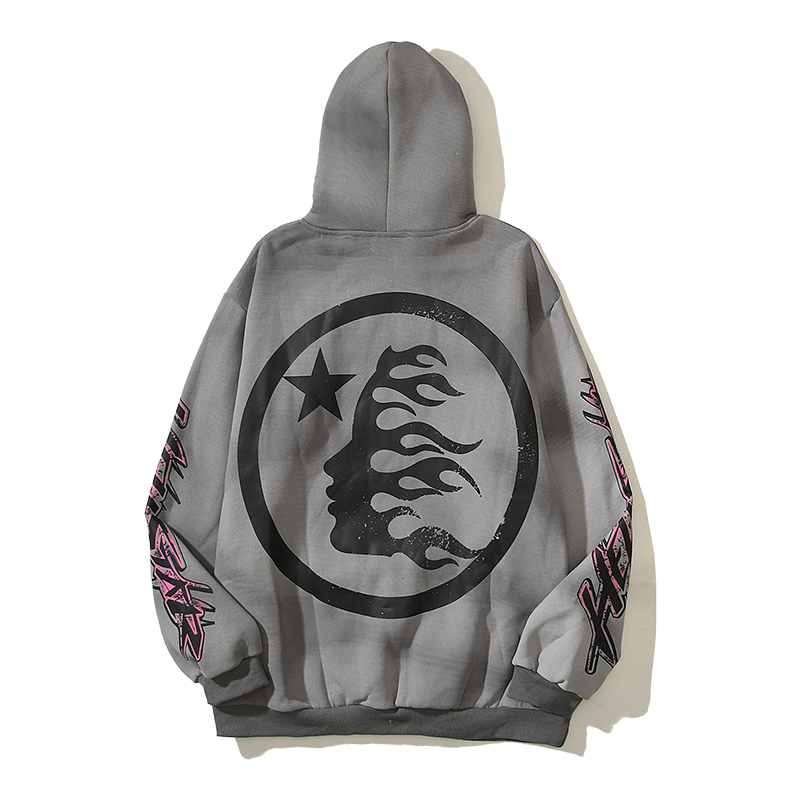 Top Quality Hellstar Sport Hoodie Grey 9357 1FW230106FFH
