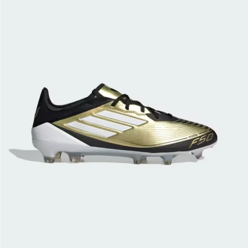 【Flash Sale $50 OFF】Adidas MESSI F50 Pro Firm Ground Soccer Cleats Gold Metallic[No Box]