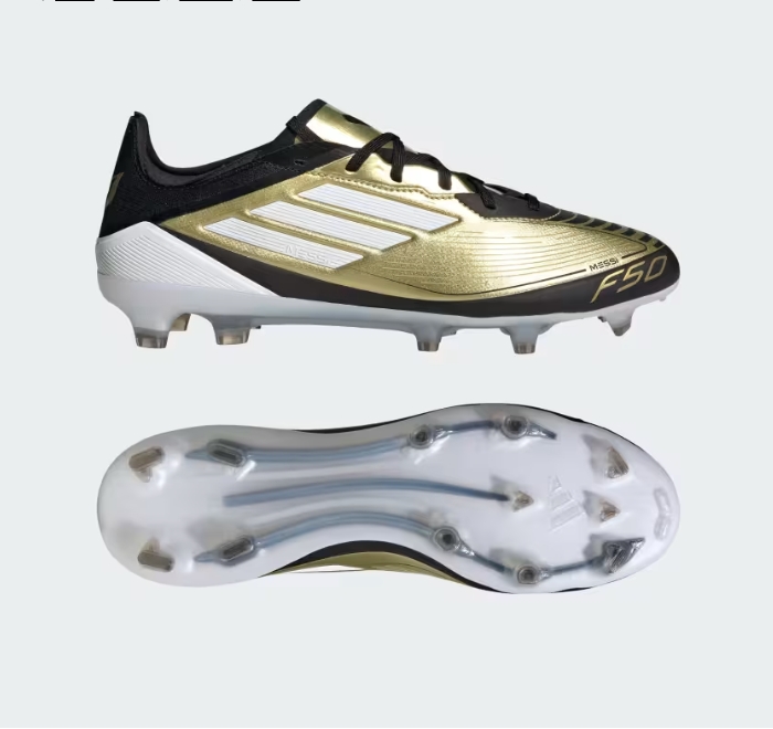    【Flash Sale $50 OFF】Adidas MESSI F50 Pro Firm Ground Soccer Cleats Gold Metallic[No Box]