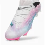 【Flash Sale $50 OFF】Future 7 Ultimate Firm Ground/Artificial Ground Men's Soccer Cleats Puma White-Puma Black-Poison Pink[No Box]