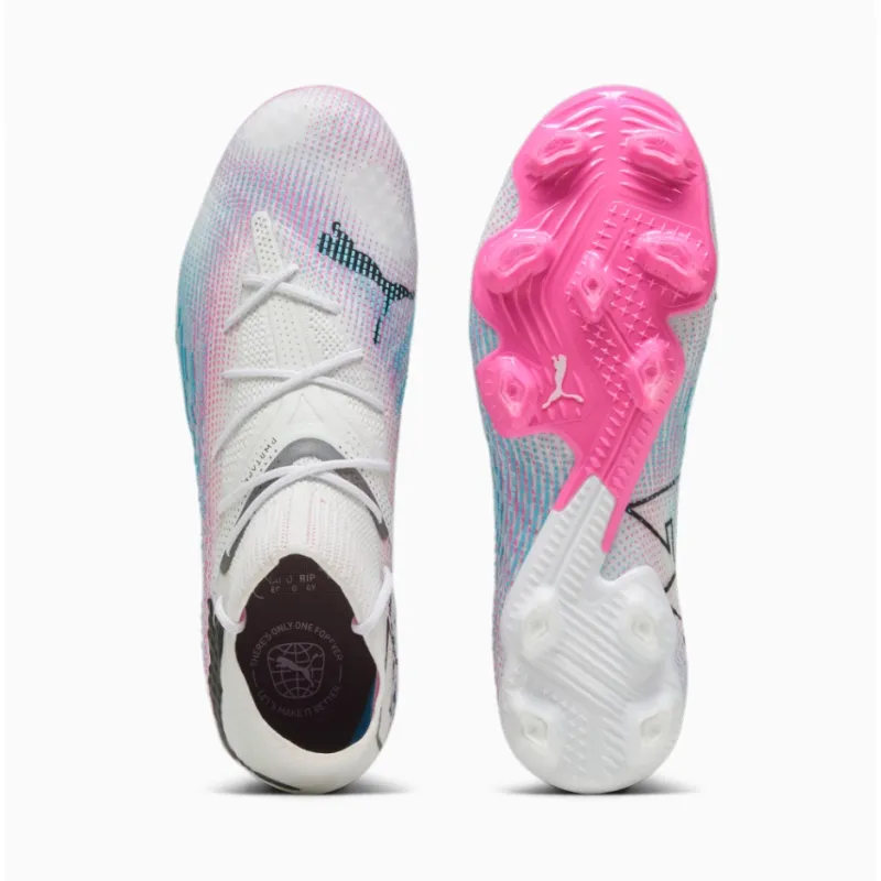 【Flash Sale $50 OFF】Future 7 Ultimate Firm Ground/Artificial Ground Men's Soccer Cleats Puma White-Puma Black-Poison Pink[No Box]