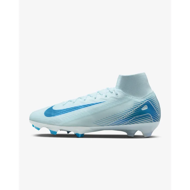 【Flash Sale $50 OFF】Nike Mercurial Superfly 10 Elite Glacier Blue/Blue Orbit FQ1454-400 FG High-Top Soccer Cleats[No Box]