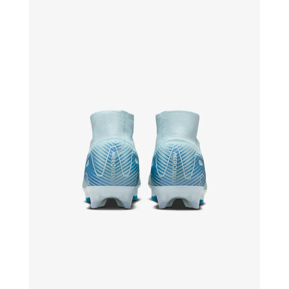【Flash Sale $50 OFF】Nike Mercurial Superfly 10 Elite Glacier Blue/Blue Orbit FQ1454-400 FG High-Top Soccer Cleats[No Box]