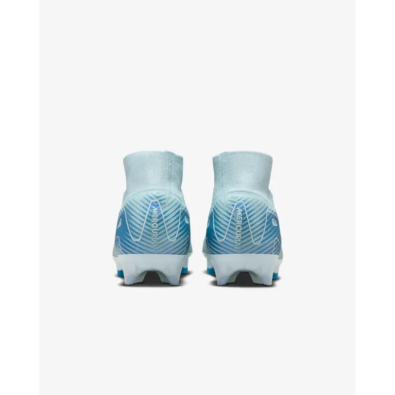 【Flash Sale $50 OFF】Nike Mercurial Superfly 10 Elite Glacier Blue/Blue Orbit FQ1454-400 FG High-Top Soccer Cleats[No Box]