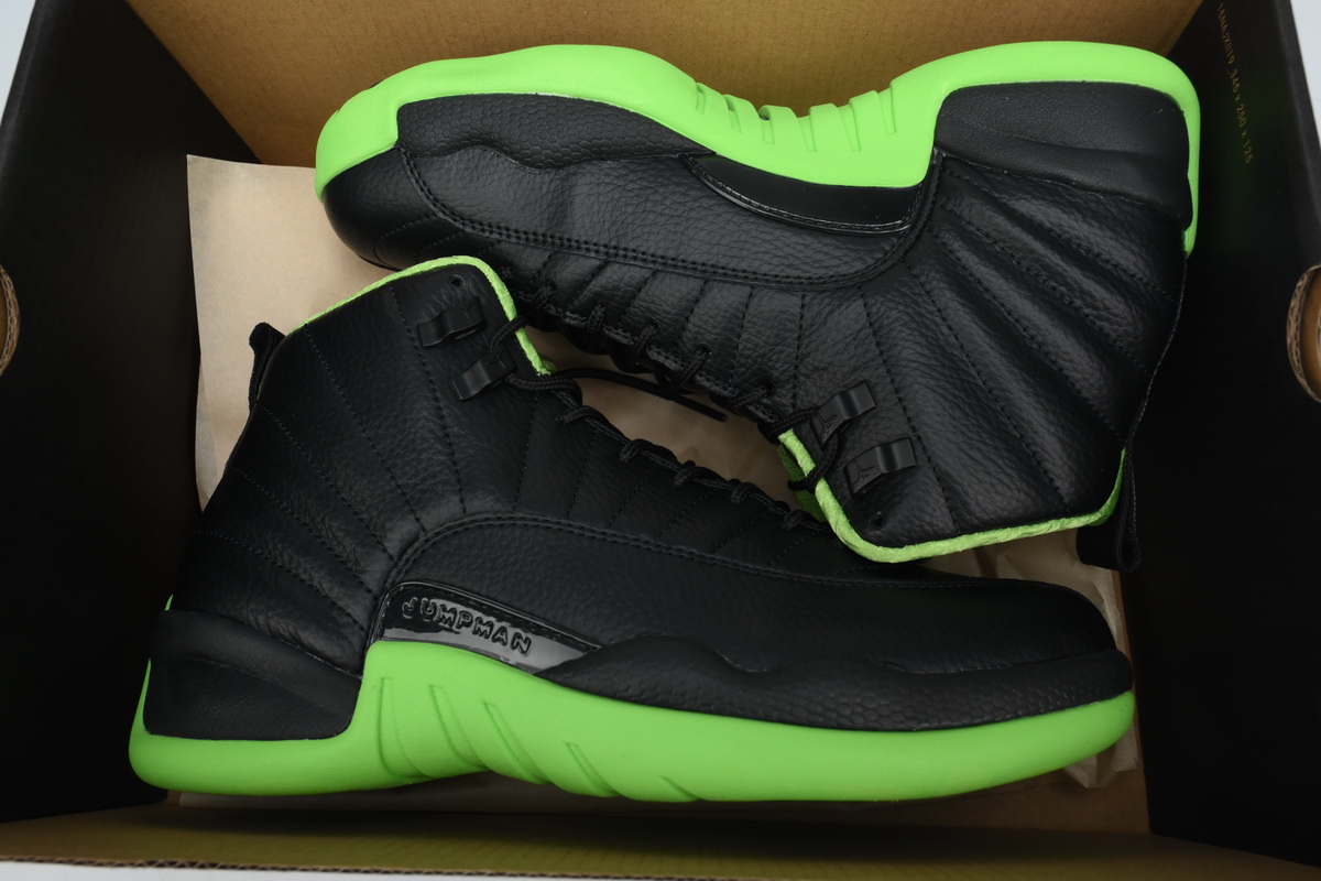Pkgod Air Jordan 12 Retro Black Green