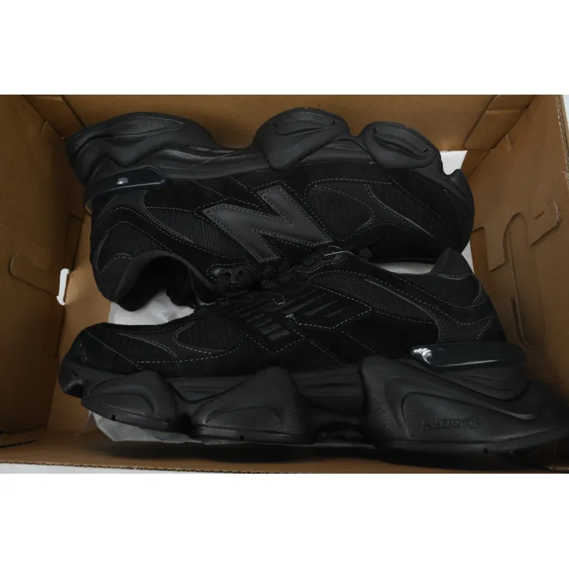 Pkgod New Balance 9060 Triple Black Suede U9060BPM