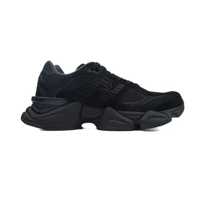 Pkgod New Balance 9060 Triple Black Suede U9060BPM 02