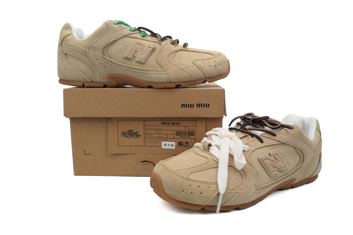    Pkgod New Balance 530 SL Ecru x Miu Miu 5E165E Z50 F0379 F D005