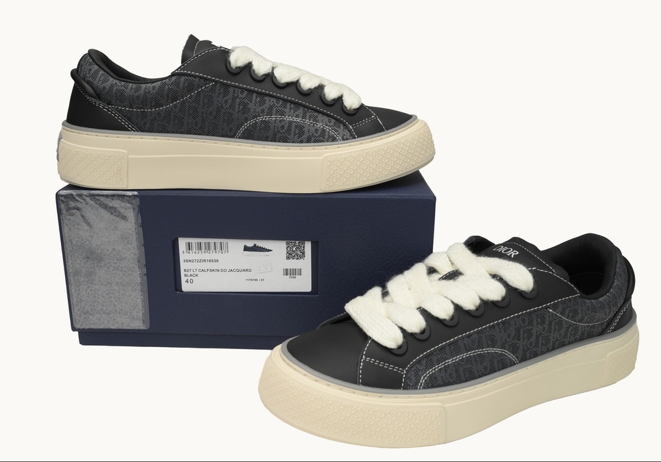 Dior B33 Denim Tears Sneakers Release Black 3SN272 ZIR1 6536