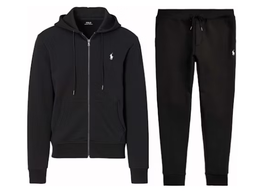 Top Quality  Polo Ralph Lauren Double-Knit Suit Black 