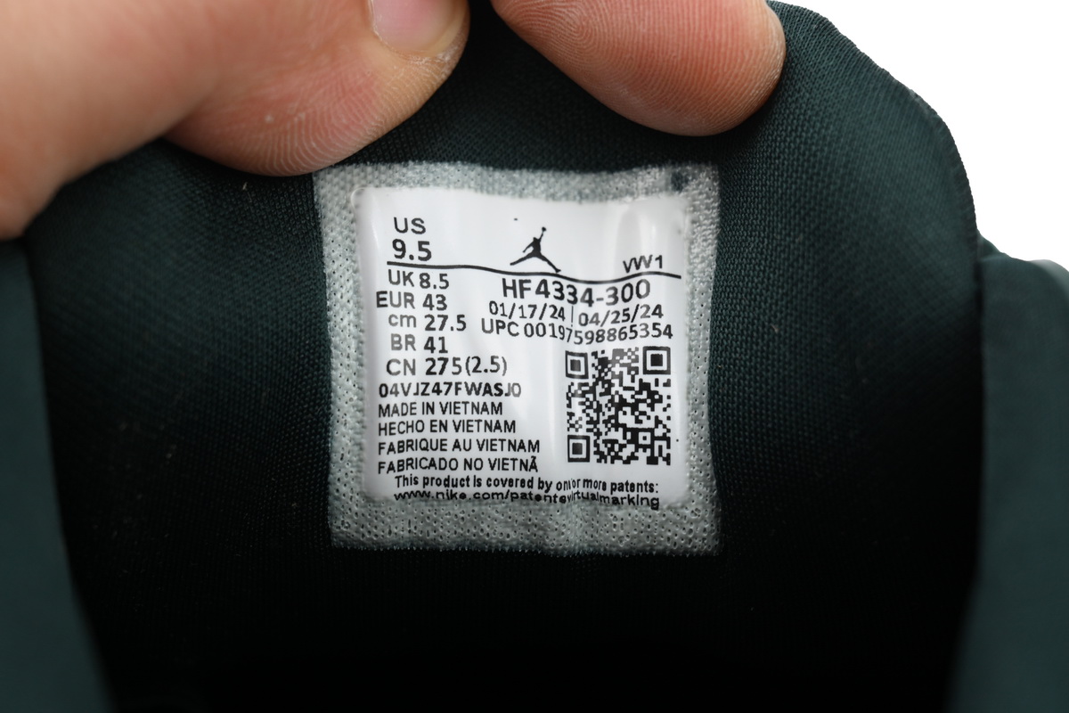    Air Jordan 4 RM SP Fence Green x Nigel Sylvester HF4334-300 