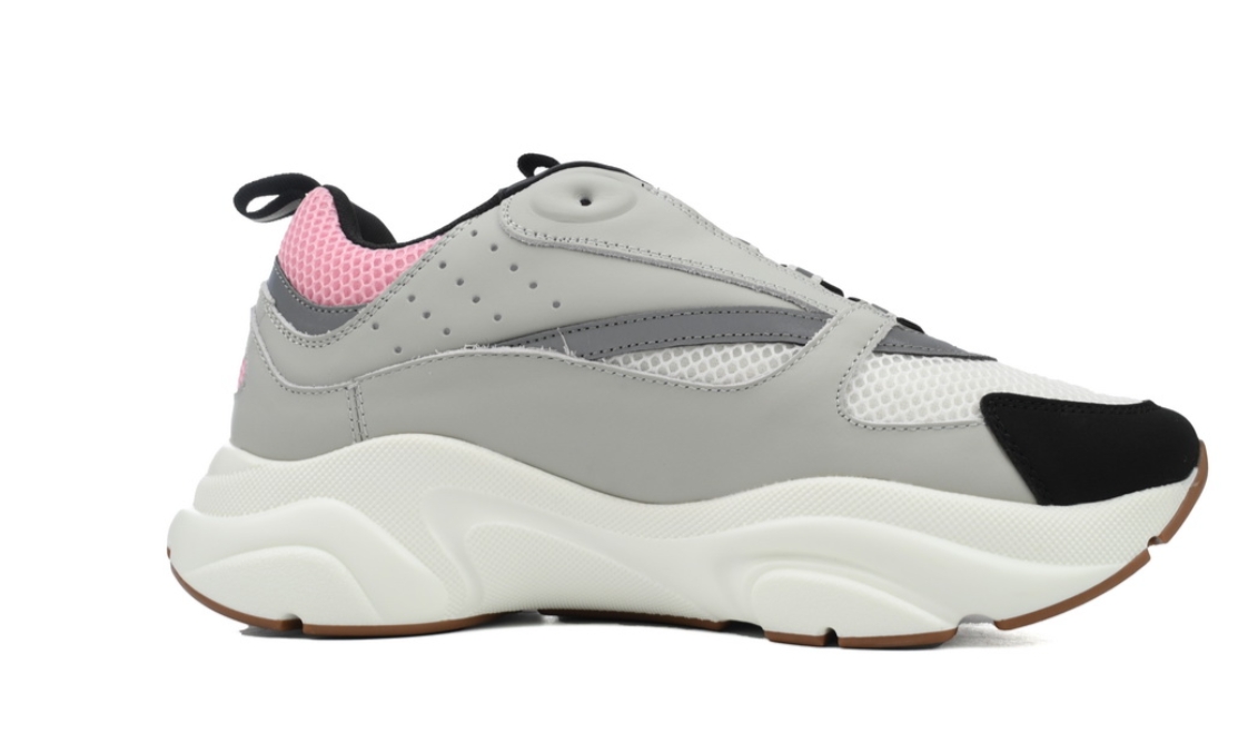 Dior B22 Pink Gray Sneakers Cream 3SN231YKB_H069