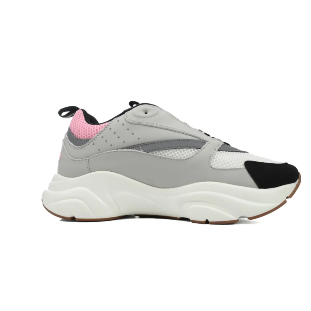 Dior B22 Pink Gray Sneakers Cream 3SN231YKB_H069