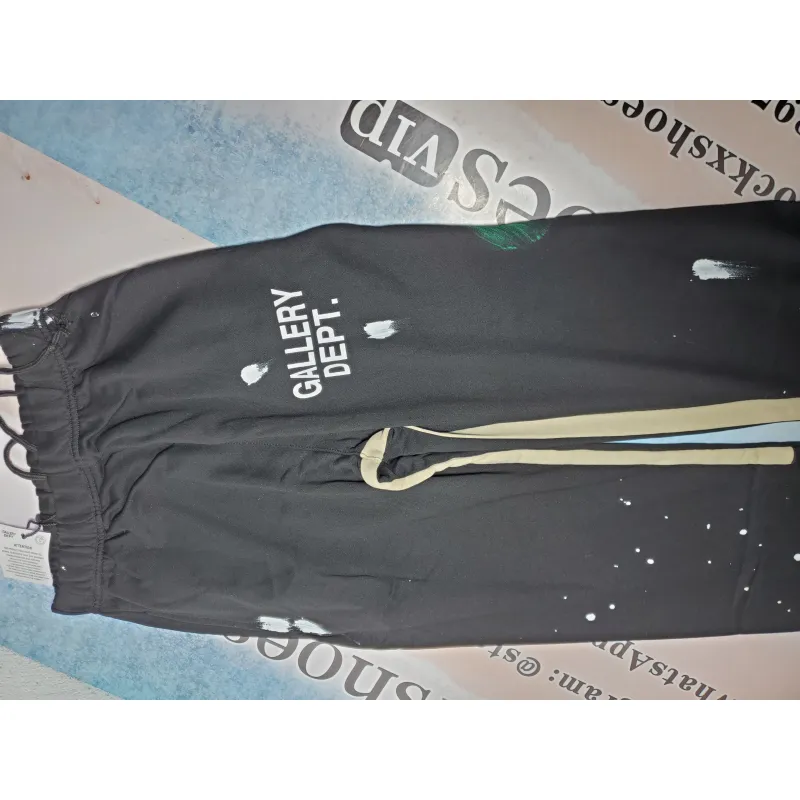 Top Quality GALLERY DEPT Pants Flare Sweat Pants Washed Black