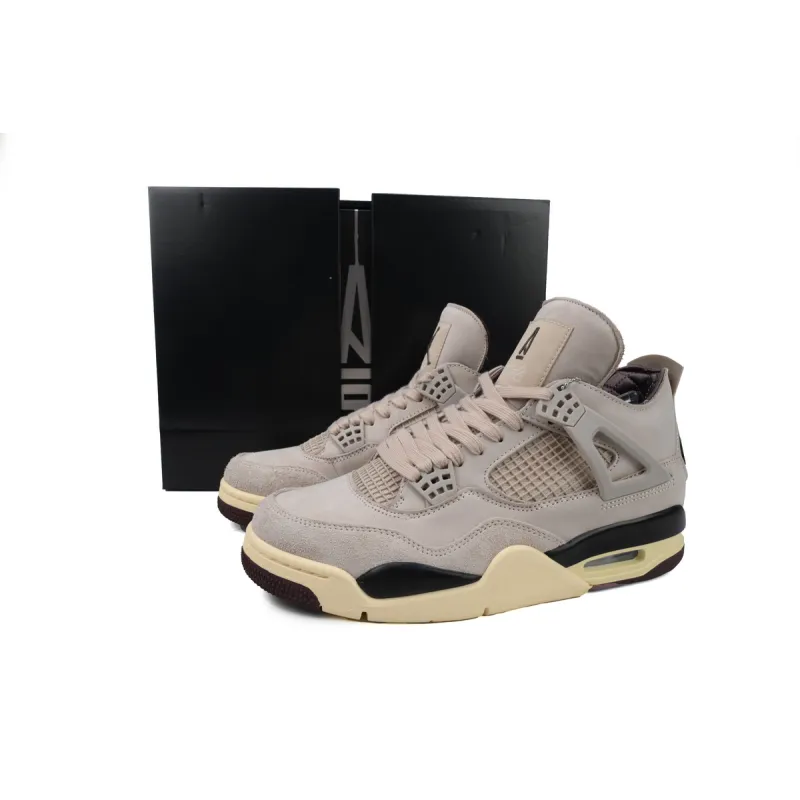 Pkgod A Ma Maniére x Air Jordan 4 Retro Fossil Stone FZ4810-200 