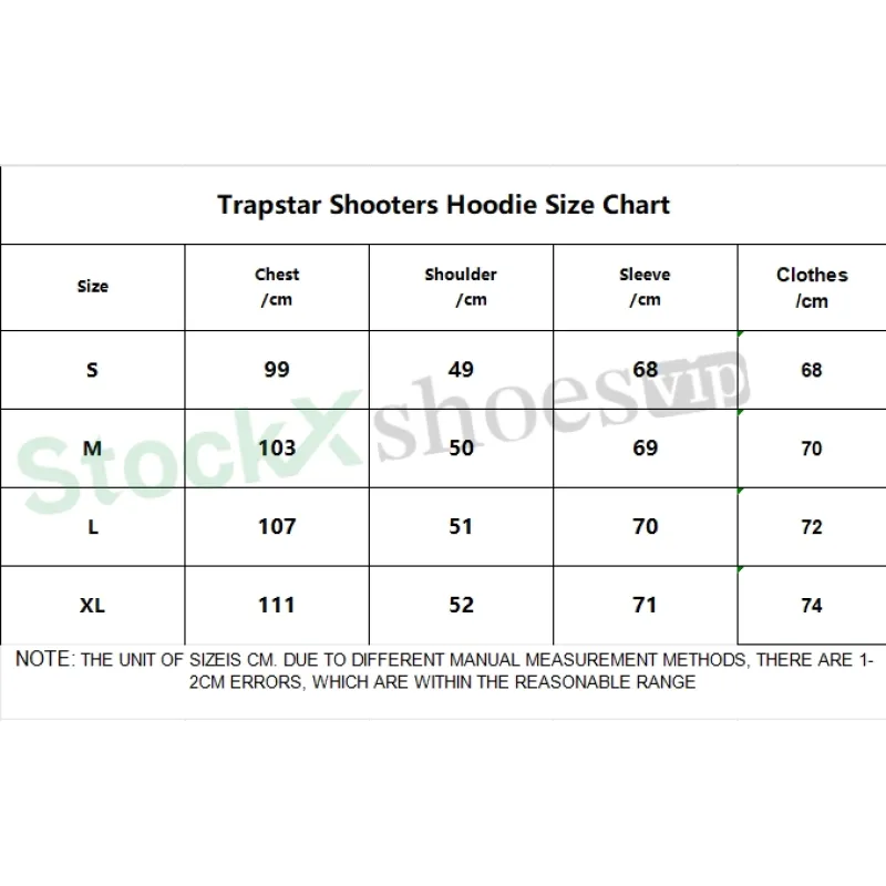 Top Quality Trapstar Shooters Hoodie Tracksuit Grey Ice Flavours 