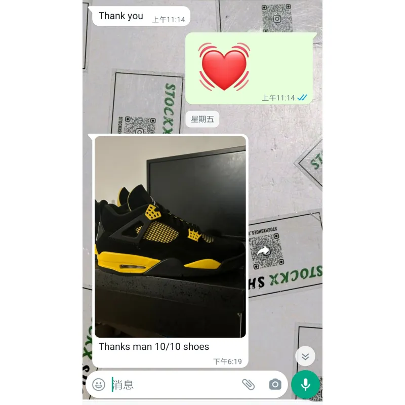 Pkgod Jordan 4 Retro Thunder