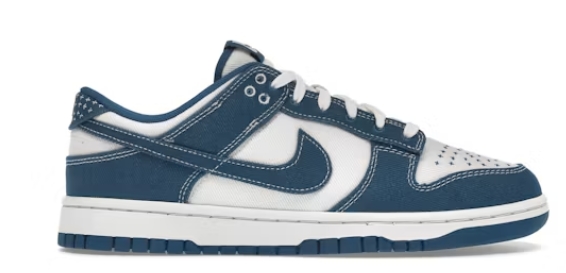 Pkgod Nike Dunk Low Industrial Blue Sashiko DV0834-101