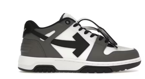     OFF-WHITE Out Of Office OOO Low Tops Dark Gray Black