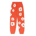 Top Quality Denim Tears The Cotton Wreath Sweat Suit Orange 