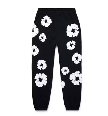 【Hot Sale】Top Quality Denim Tears The Cotton Wreath Sweat Suit Black 