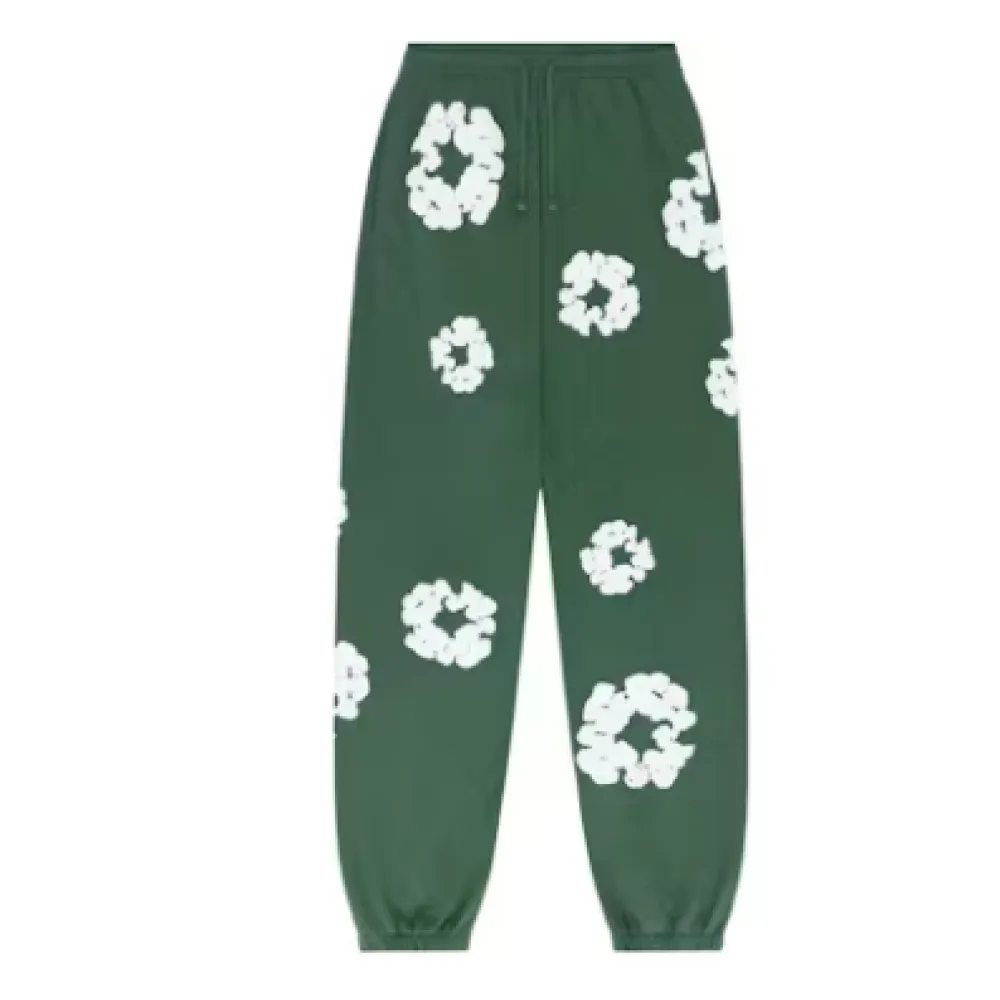 Top Quality Denim Tears The Cotton Wreath Sweat Suit Green 